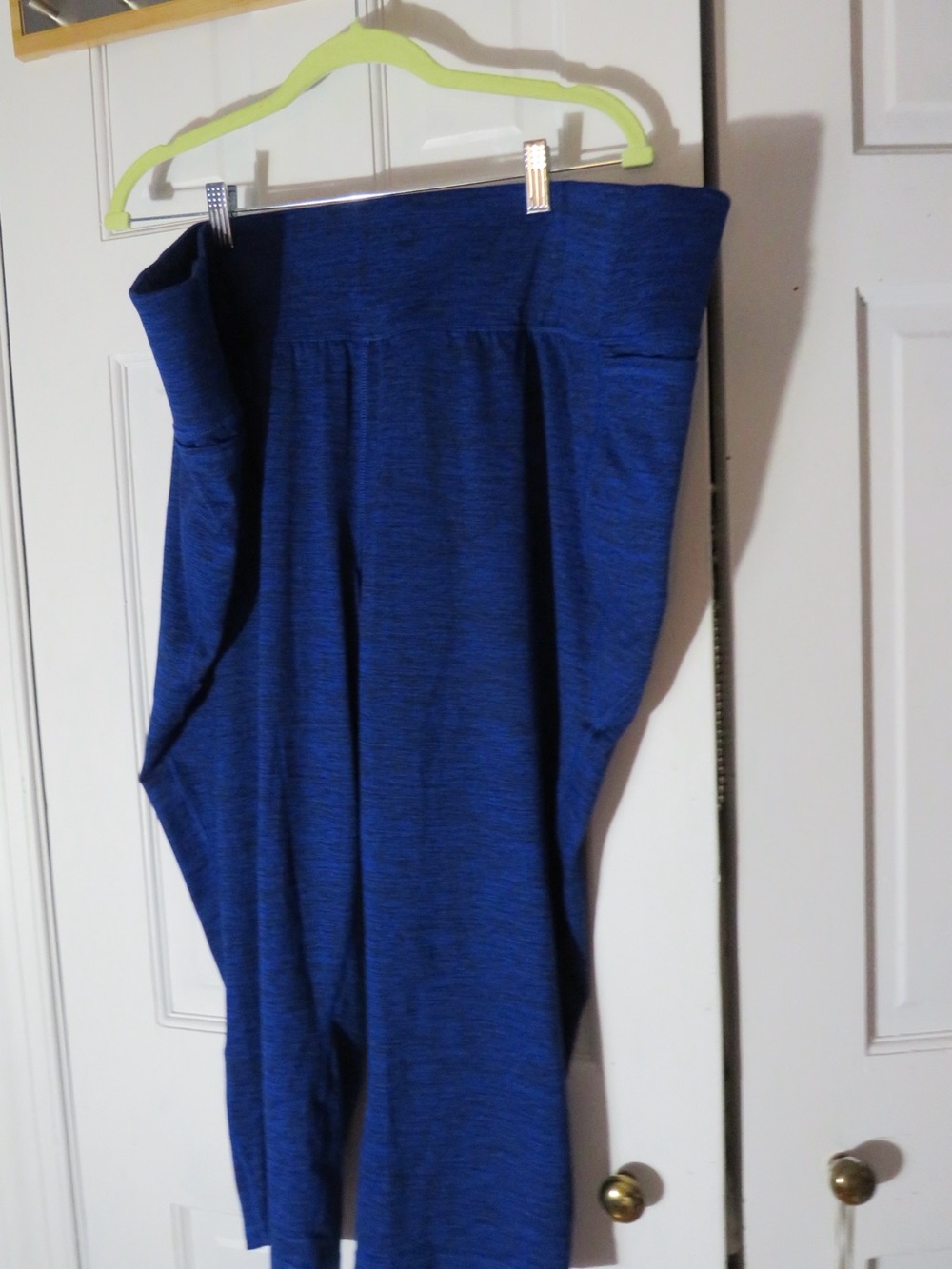 Livi Active Royal Blue Ponte Knit Crop Leggings